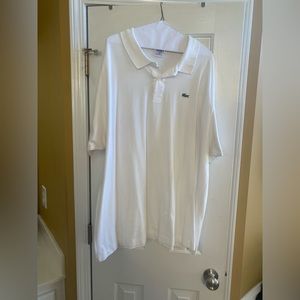 White used Lacoste shirt sleeve shirt size 3XL